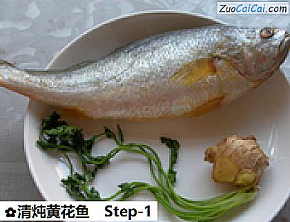 清炖黄花鱼做法第一步骤