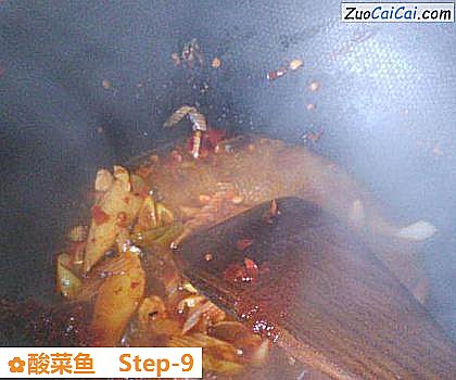 酸菜鱼做法第九步骤