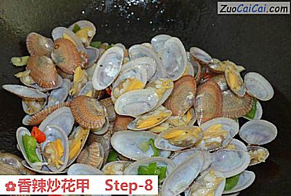 香辣炒花甲做法第八步骤
