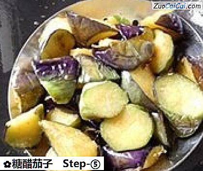 糖醋茄子做法第五步骤