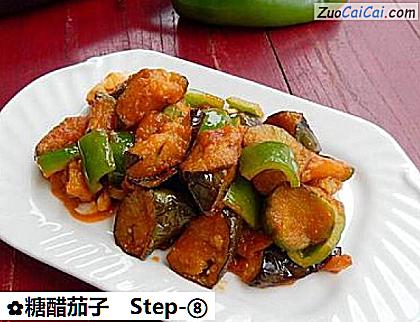 糖醋茄子成品图4