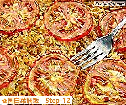 圆白菜焖饭做法第十二步骤
