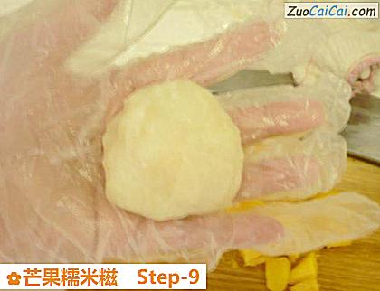 芒果糯米糍做法第九步骤