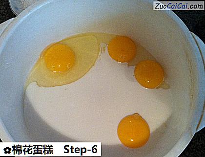 棉花蛋糕做法第六步骤