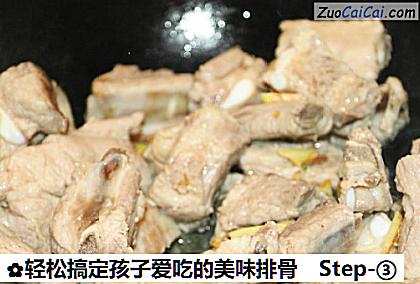 轻松搞定孩子爱吃的美味排骨做法第三步骤