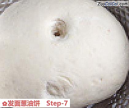 发面葱油饼做法第七步骤