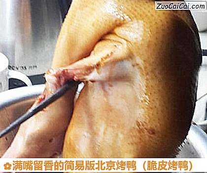 满嘴留香的简易版北京烤鸭做法第三步骤