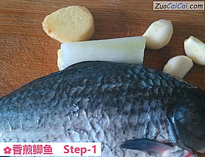 香煎鲫鱼做法第一步骤