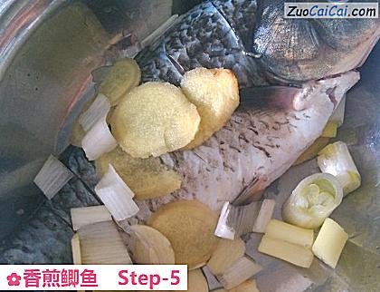 香煎鲫鱼做法第五步骤