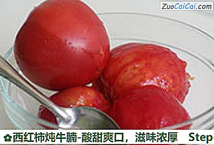 西红柿炖牛腩-酸甜爽口做法第二步骤
