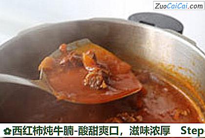西红柿炖牛腩-酸甜爽口做法第二十步骤