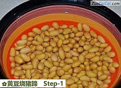 黄豆烧猪蹄做法第一步骤