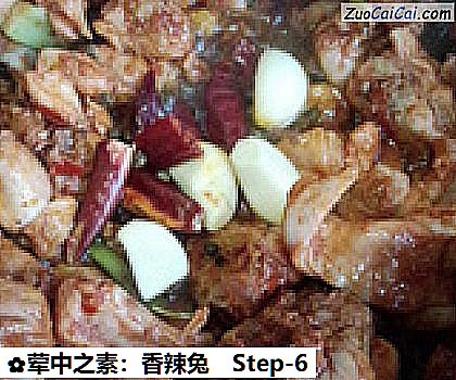 荤中之素：香辣兔做法第六步骤