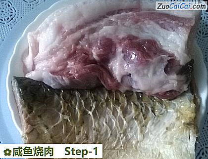 咸鱼烧肉做法第一步骤