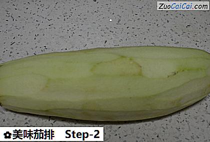 美味茄排做法第二步骤