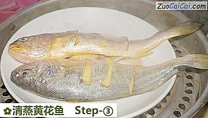 清蒸黄花鱼做法第三步骤