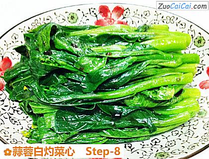 蒜蓉白灼菜心做法第八步骤