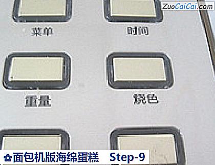 面包机版海绵蛋糕做法第九步骤