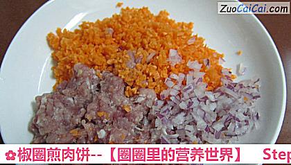 椒圈煎肉饼－［圈圈里的营养世界］做法第一步骤