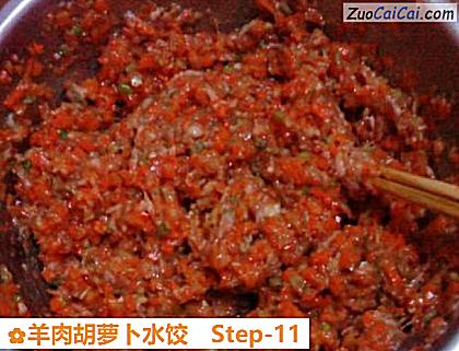 羊肉胡萝卜水饺做法第十一步骤