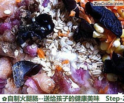 自制火腿肠做法第二步骤