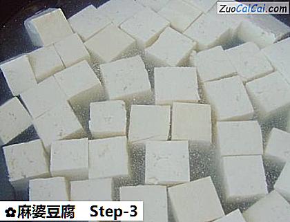 麻婆豆腐做法第三步骤