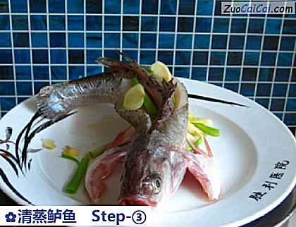 清蒸鲈鱼做法第三步骤