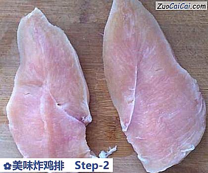 美味炸鸡排做法第二步骤