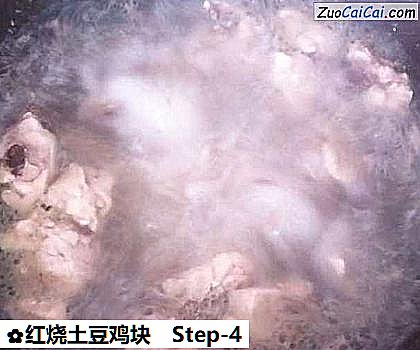 红烧土豆鸡块做法第四步骤