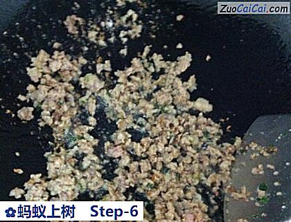 蚂蚁上树做法第六步骤