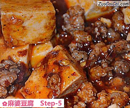麻婆豆腐做法第五步骤