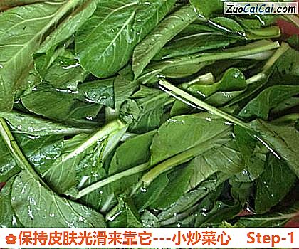 -小炒菜心做法第一步骤