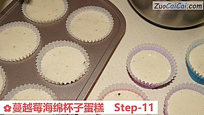 蔓越莓海绵杯子蛋糕做法第十一步骤