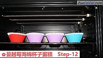 蔓越莓海绵杯子蛋糕做法第十二步骤