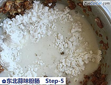 东北蒜味粉肠做法第五步骤