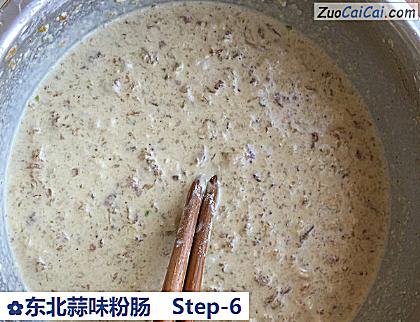 东北蒜味粉肠做法第六步骤