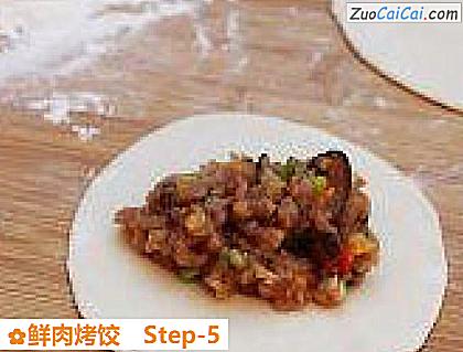 鲜肉烤饺做法第五步骤