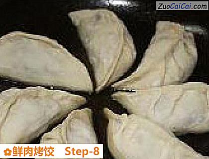 鲜肉烤饺做法第八步骤