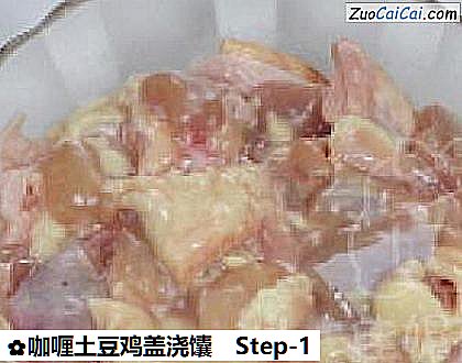 咖喱土豆鸡盖浇馕做法第一步骤