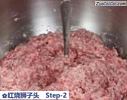 红烧狮子头做法第二步骤
