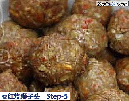 红烧狮子头做法第五步骤