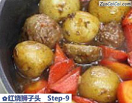 红烧狮子头做法第九步骤