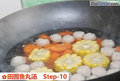 田园鱼丸汤做法第十步骤