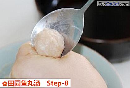 田园鱼丸汤做法第八步骤