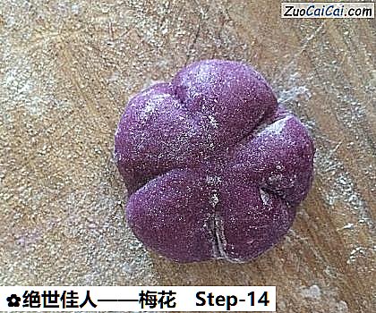 梅花做法第十四步骤