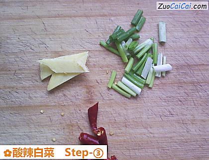 酸辣白菜做法第三步骤
