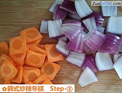 韩式炒辣年糕做法第三步骤