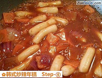 韩式炒辣年糕做法第六步骤