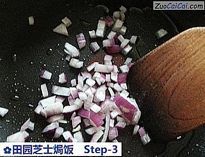 田园芝士焗饭做法第三步骤
