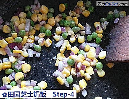 田园芝士焗饭做法第四步骤